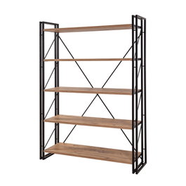 Hanah Home Cosmo Fix Estantería Industrial Pino Atlántico y Negro